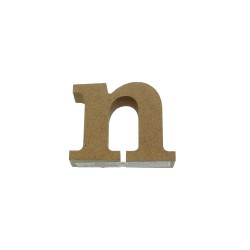 MDF 3D Letter Small n